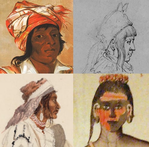 Examples of Historic Choctaw Hair Styles